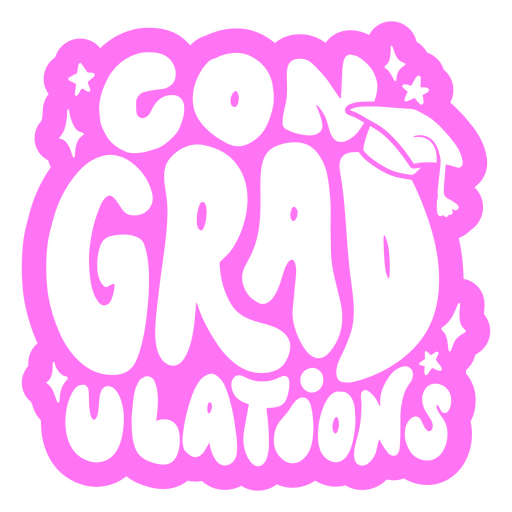 Design lúdico para festa de formatura Desenho PNG