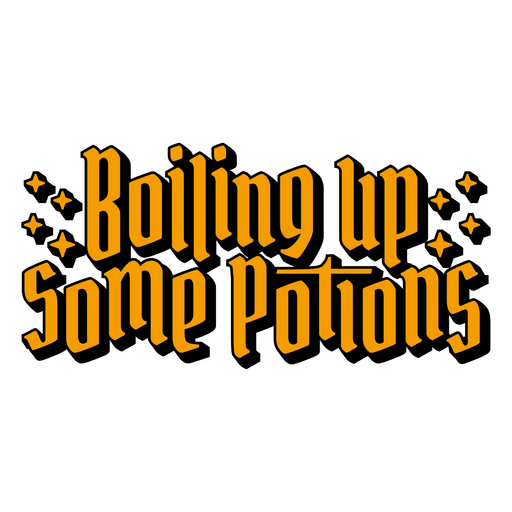 Whimsical potion brewing quote design PNG Design