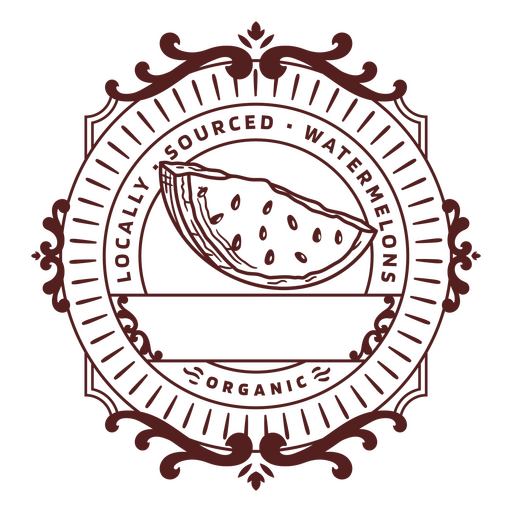 Logotipo da melancia  Desenho PNG