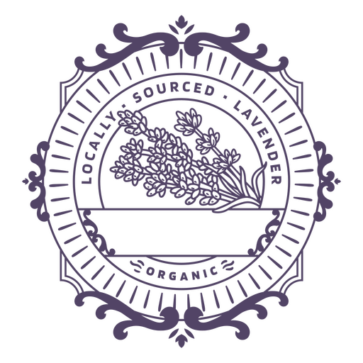 Logotipo de empresa que vende lavanda orgânica Desenho PNG