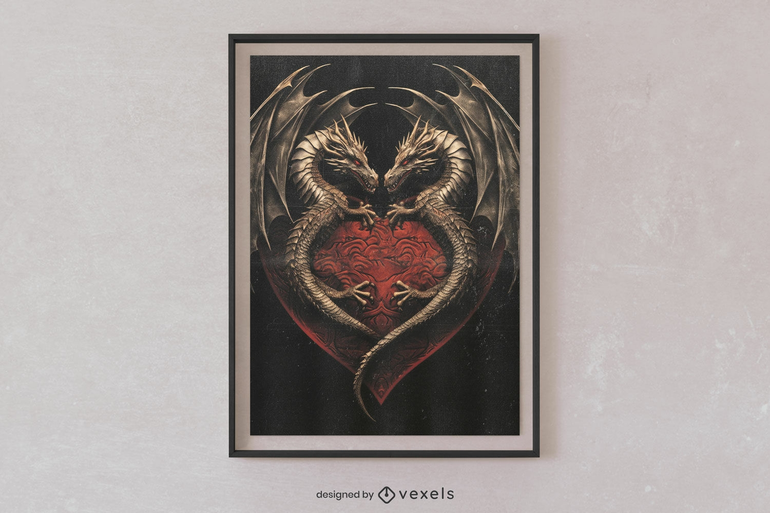 Dragon heart poster design