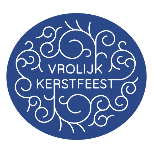 Das Logo für Vrolijk Kersfest PNG-Design