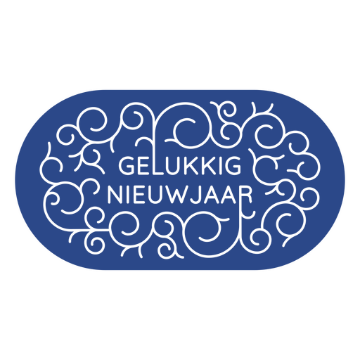Blue logo with the words geelkijk nederland PNG Design