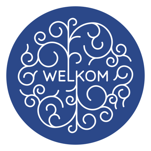 Das Logo für welkom PNG-Design