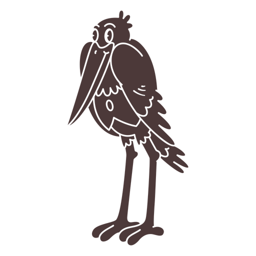 Cartoon-Vogel stehend PNG-Design
