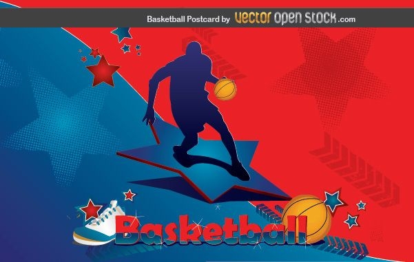 Basketball-Postkarte