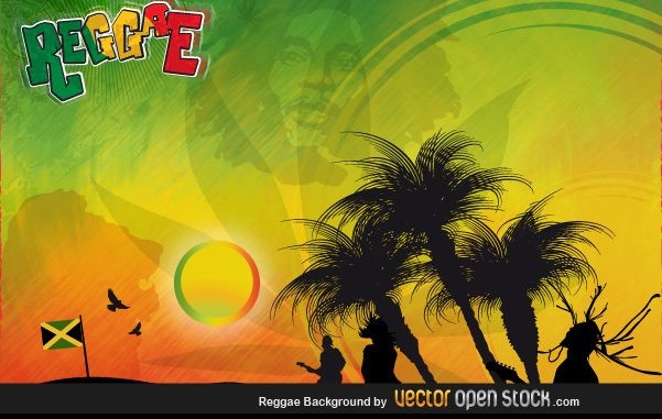 Reggae-Hintergrund