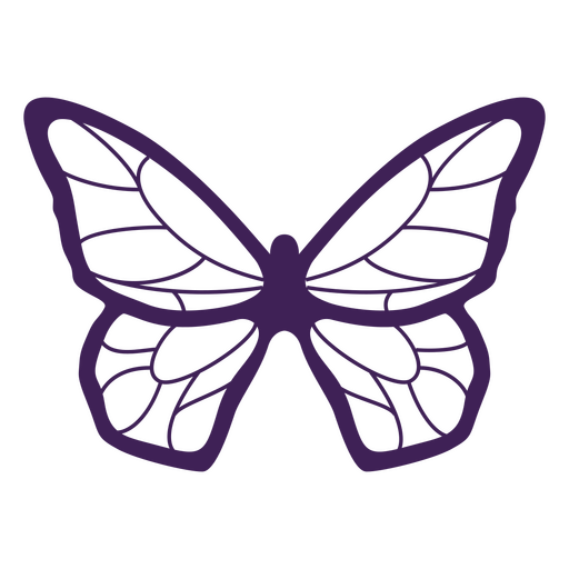 Elegantes Schmetterlingssilhouette-Design PNG-Design