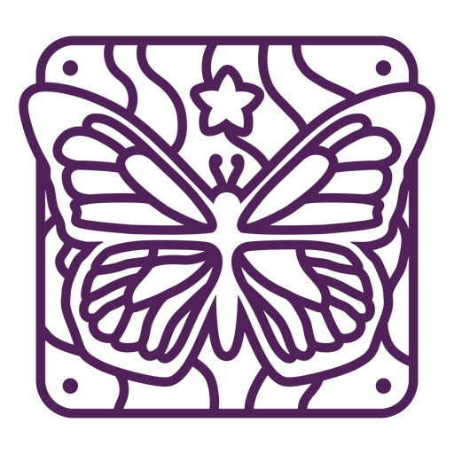 Aufwendiges Schmetterlings-Ausschnittdesign PNG-Design