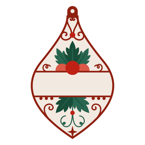 Elegant decorative label design with foliage PNG Design