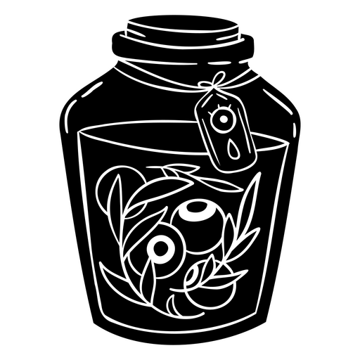 Ilustração de jarra de azeitona vintage Desenho PNG
