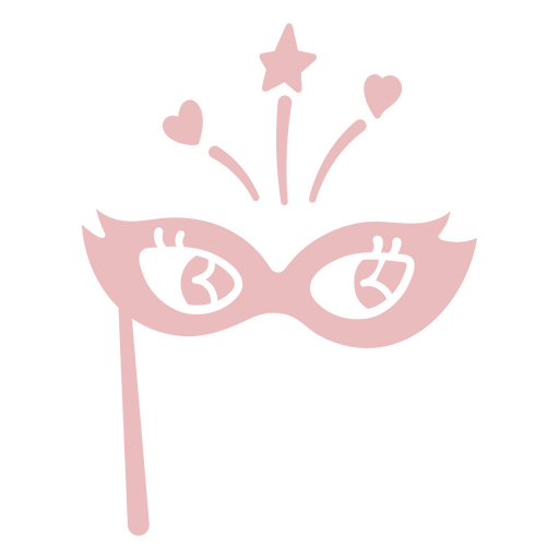 Verspielte Maskerade-Maskenillustration PNG-Design
