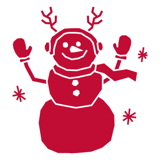 Festliches Schneemann-Charakterdesign PNG-Design