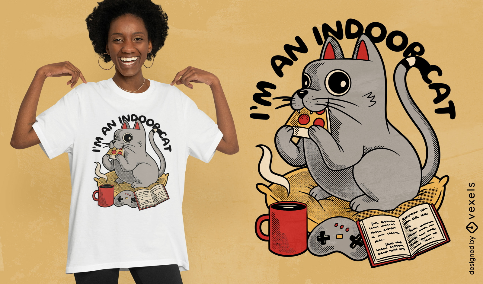 I'm an indoor cat t-shirt design