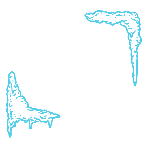 Kühles Eiskristall-Grafikdesign PNG-Design