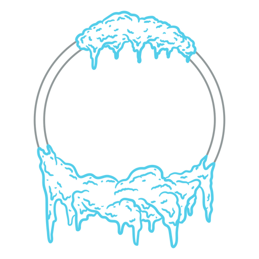 Cool ice cream splash design PNG Design