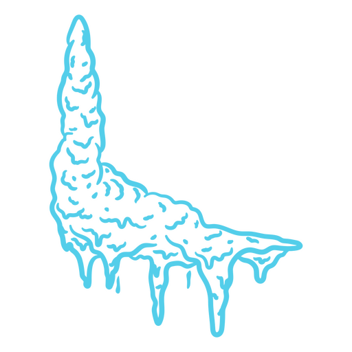 Frostiges Eisskulpturen-Design PNG-Design