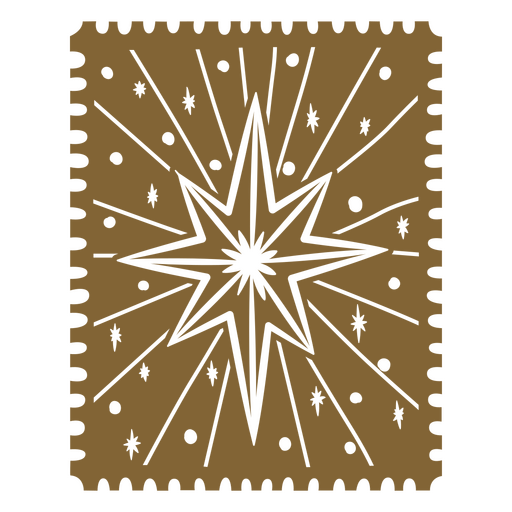 Stylized starburst design with intricate details PNG Design