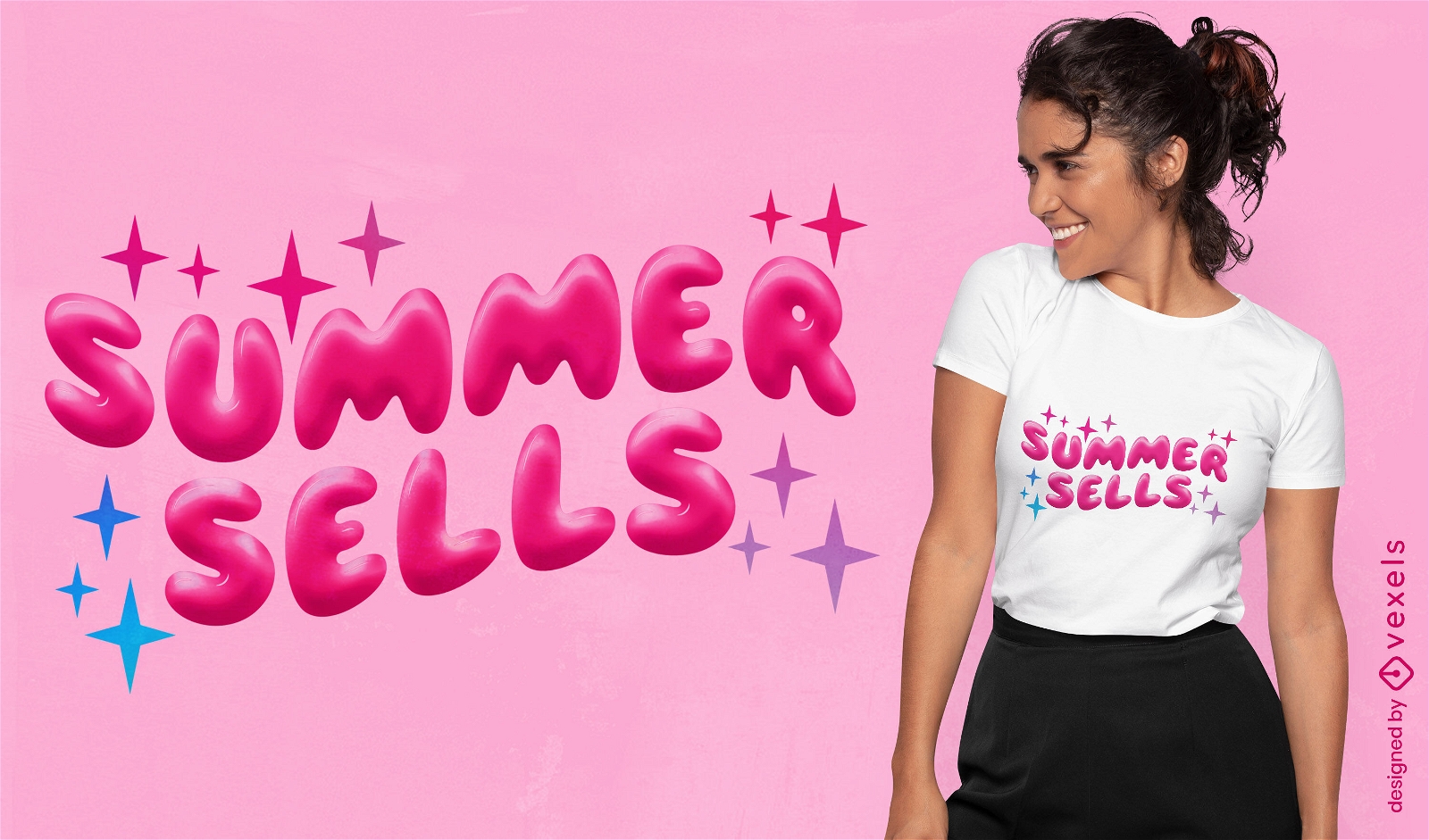Der Sommer verkauft ein s??es Zitat-T-Shirt-Design