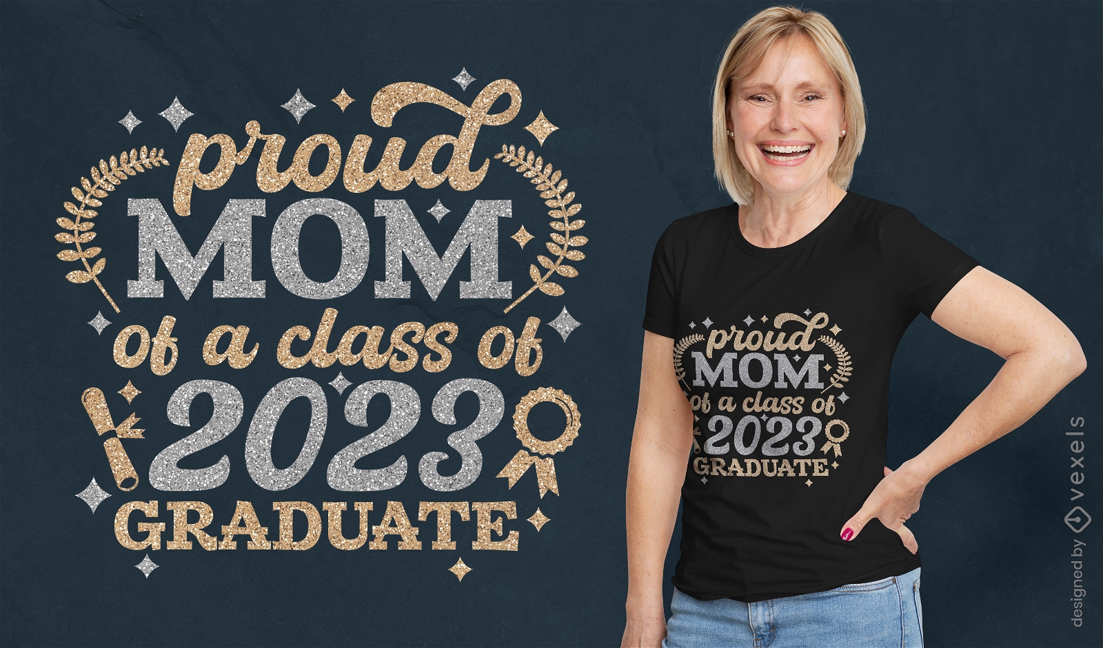 Design de camiseta com citação de brilho de mãe orgulhosa