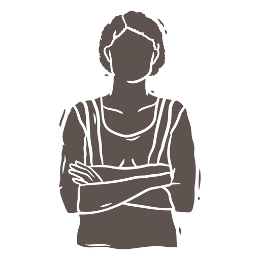 Diseño de ilustración de mujer segura de sí misma Diseño PNG