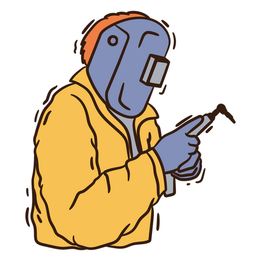 Design de ilustração lúdica de soldador Desenho PNG