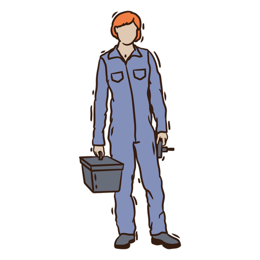 Illustratives mechanisches Charakterdesign PNG-Design