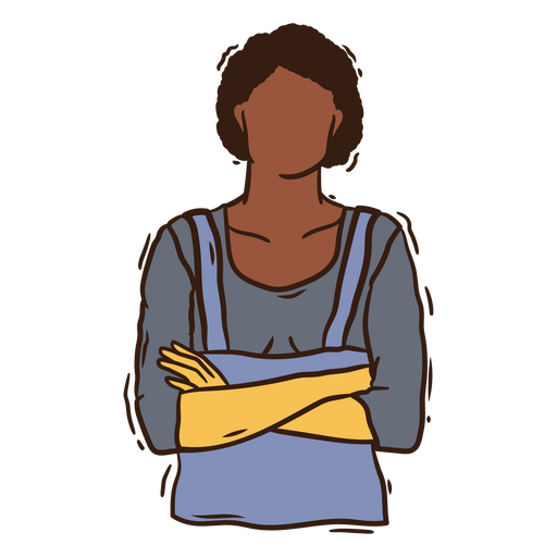 Illustration einer selbstbewussten Frau PNG-Design