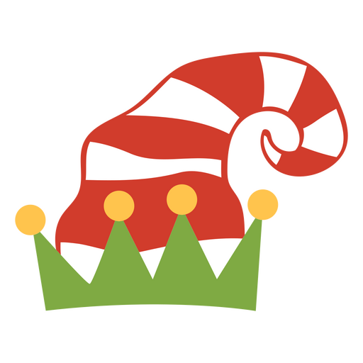Playful christmas elf hat design PNG Design