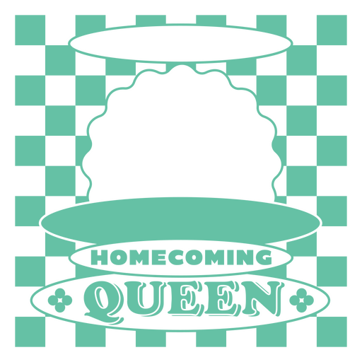 Retro-Design für Homecoming-Queen-T-Shirts PNG-Design