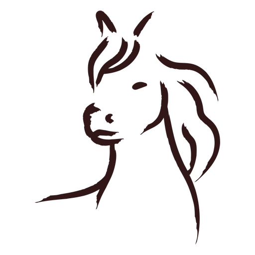 Horse head sketch PNG Design