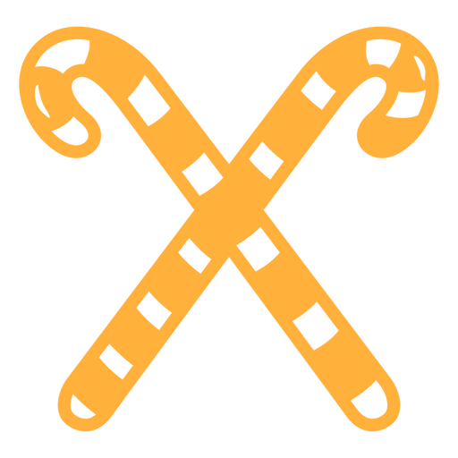 Design divertido de cruz em forma de bengala doce Desenho PNG