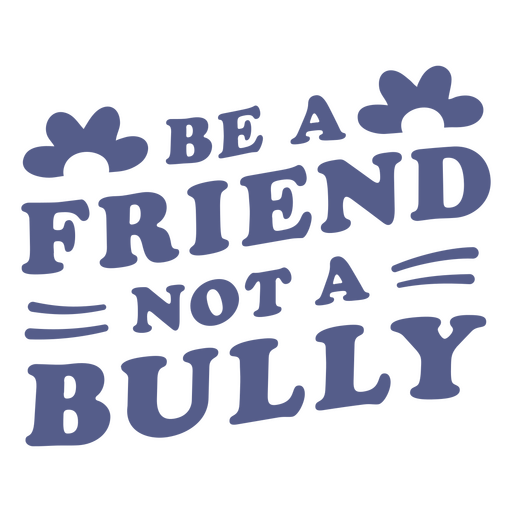 Frase inspiradora sobre la amistad Diseño PNG