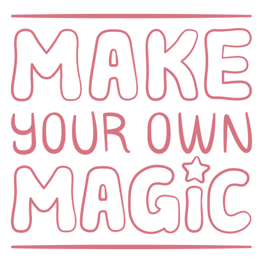 Diseño de citas lúdicas: crea tu propia magia Diseño PNG