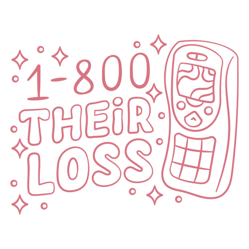 Gráfico engraçado para celular com frase cativante Desenho PNG