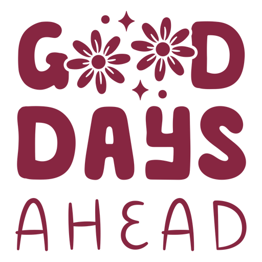 Verspieltes florales Design mit positiven Affirmationen PNG-Design