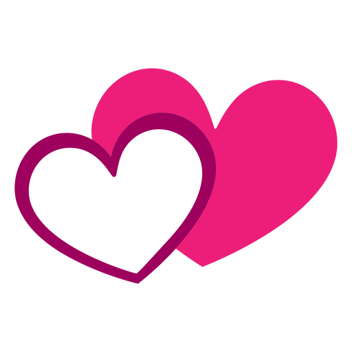 Elegant heart illustration design PNG Design