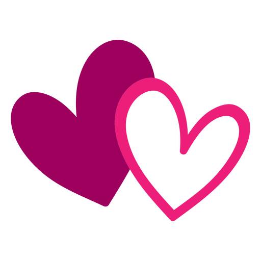 Stilvolle Herzillustration mit mehrschichtigen Designelementen PNG-Design