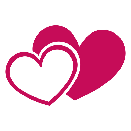 Stylish heart illustration design PNG Design