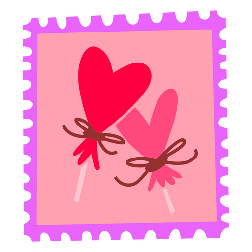 Lindo diseño de piruleta en forma de corazón Diseño PNG