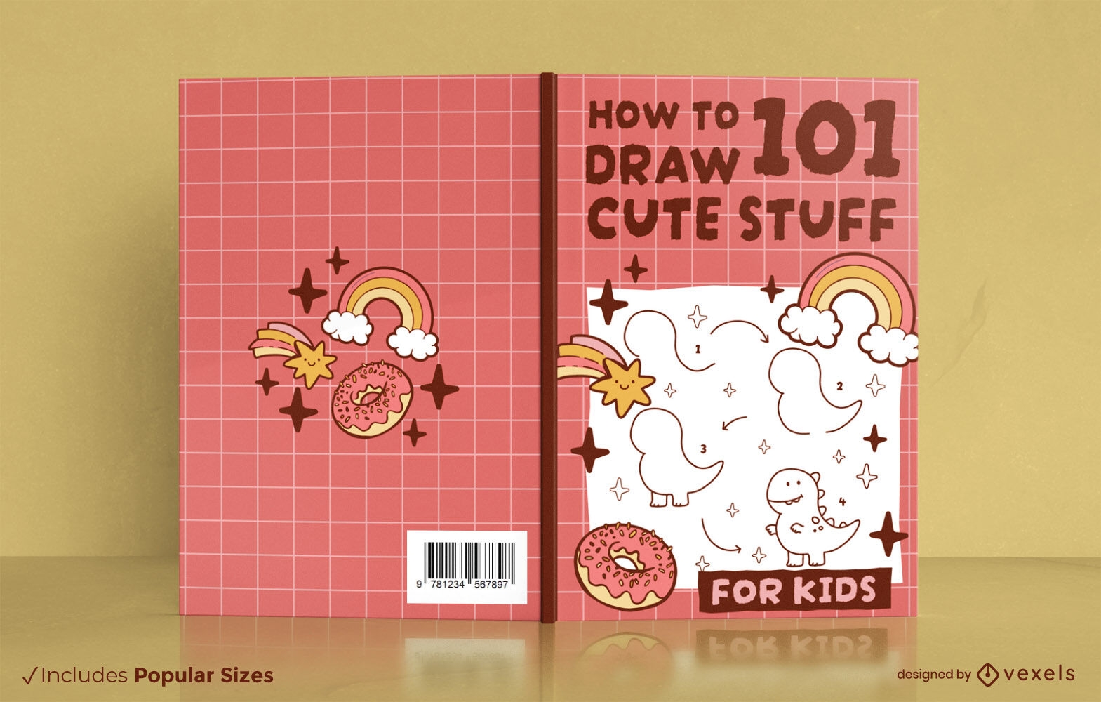 How to drawn dinosaurs book cover design