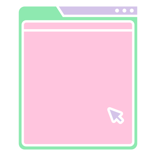 Icono de navegador web rosa Diseño PNG