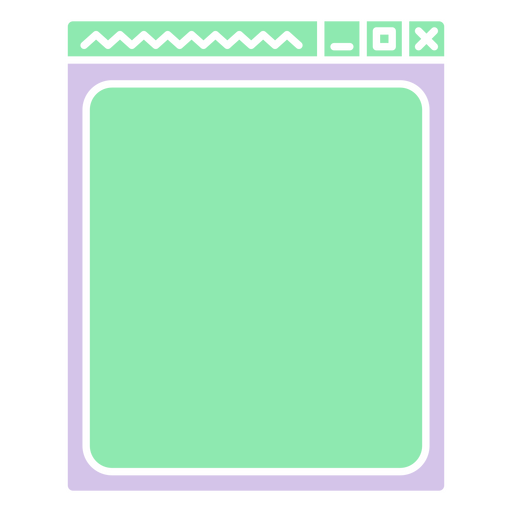 Icono del navegador web con un fondo verde Diseño PNG