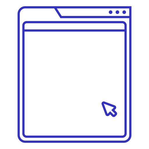 Blaues Webbrowser-Symbol PNG-Design