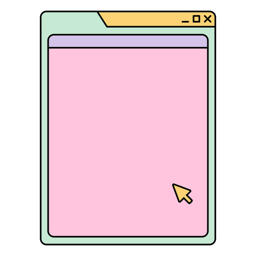Ícone rosa com uma seta Desenho PNG