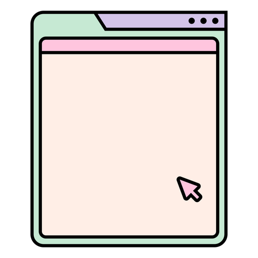 Icono de una página web con una flecha apuntando hacia ella. Diseño PNG