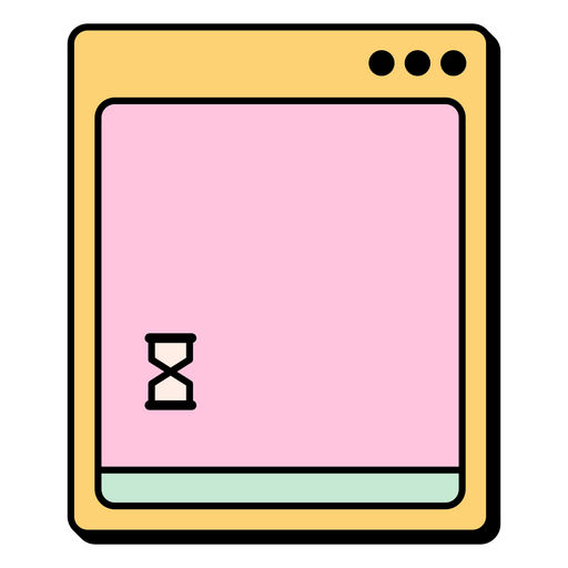 Pink and green icon of a refrigerator PNG Design
