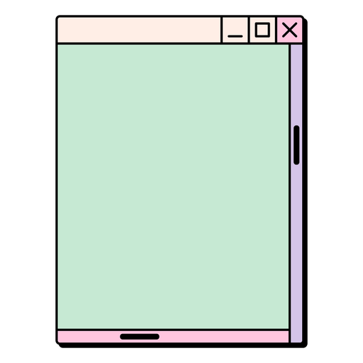 Página da web com fundo rosa e verde Desenho PNG