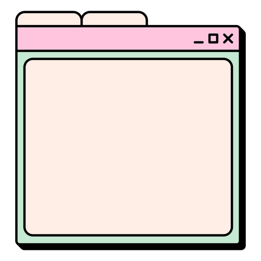 Fenster mit rosa und gr?nem Hintergrund PNG-Design