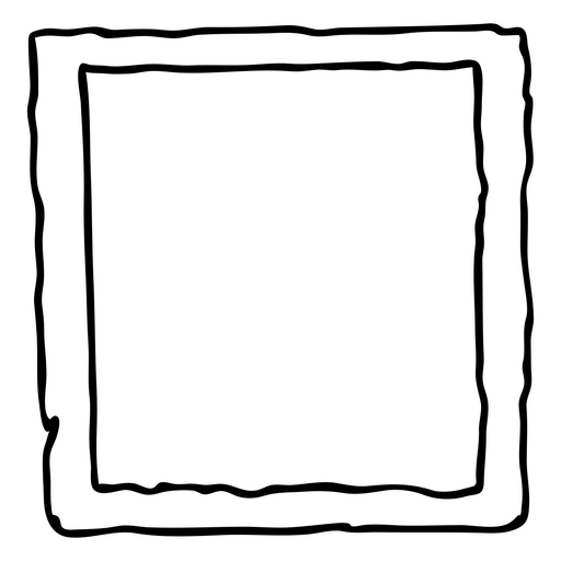 Design de moldura artística desenhada à mão Desenho PNG